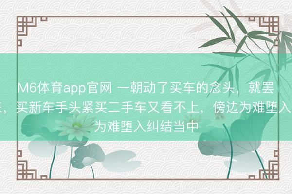 M6体育app官网 一朝动了买车的念头，就罢手不下来，买新车手头紧买二手车又看不上，傍边为难堕入纠结当中
