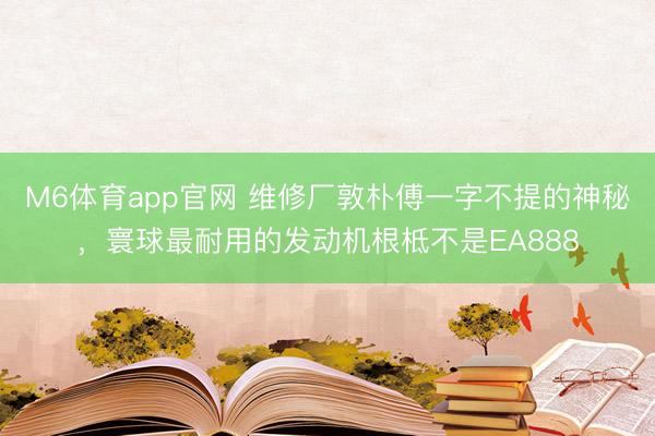 M6体育app官网 维修厂敦朴傅一字不提的神秘，寰球最耐用的发动机根柢不是EA888